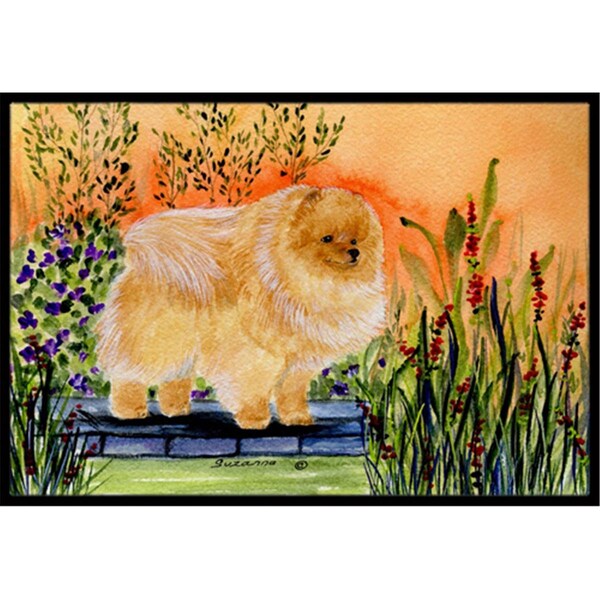 Carolines Treasures 18 x 27 in. Pomeranian Indoor Outdoor Doormat - CA78829