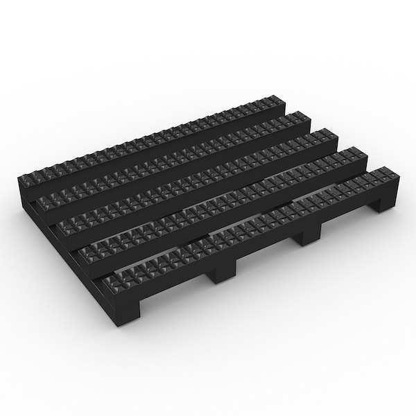 Durable Corp Industrial, Oil/Acid/Chemical Resistant Matting 2'x33' Black - VYN2X33BLK