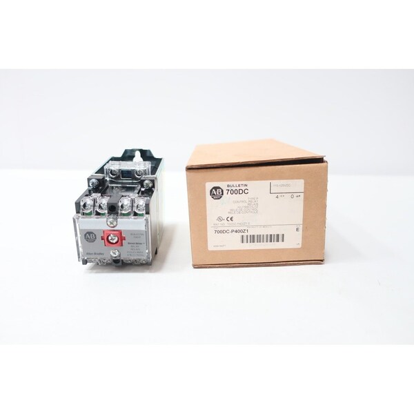 Relevador de control Allen Bradley TIPO P 115-125V-DC - 700DC-P400Z1