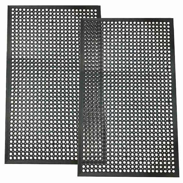 Buffalo Tools Industrial Rubber 3 Ft. x 5 Ft. Floor Mat - 2 Pack - RMAT352PK