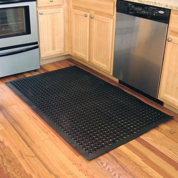 Buffalo Tools Industrial Rubber 3 Ft. x 5 Ft. Floor Mat - 2 Pack - RMAT352PK