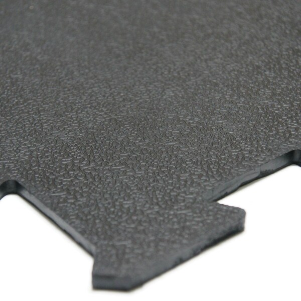 Rubber-Cal Armor-Lock Interlocking Rubber Mat, , PK4, 4 PK - 03-212-WBK-4