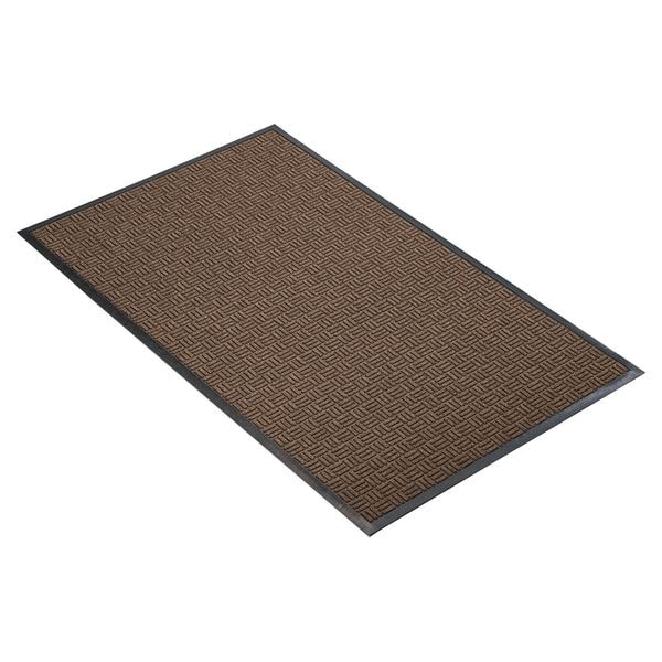 Notrax Entrance Mat, Polypropylene, 3/8 in Thick, Brown, 3 ft W x 5 ft L - 167S0035BR