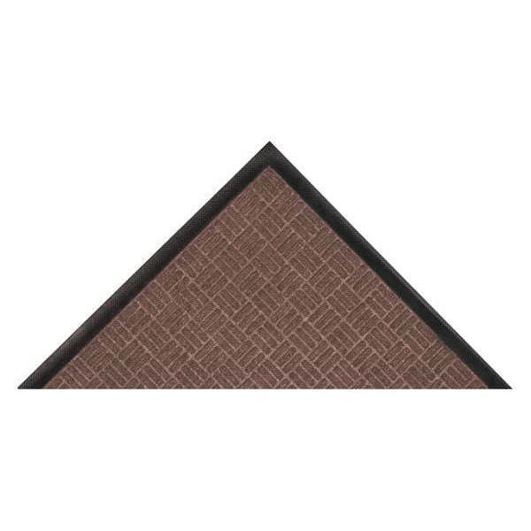 Notrax Entrance Mat, Polypropylene, 3/8 in Thick, Brown, 3 ft W x 5 ft L - 167S0035BR