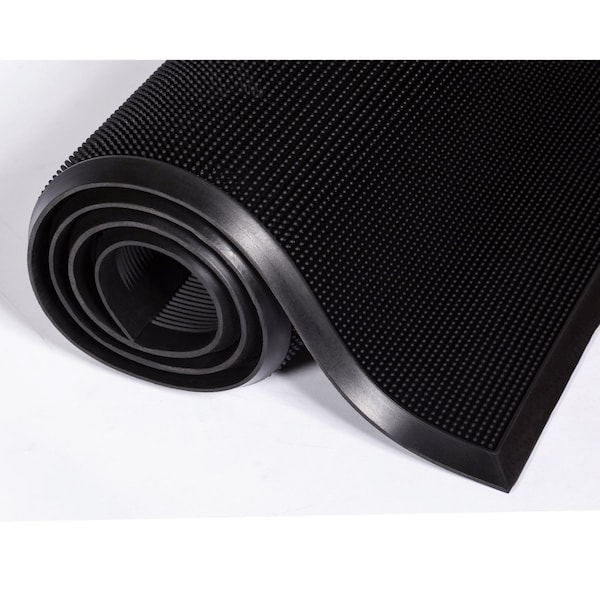 Crown Matting Technologies Floor Mat, 0.63" Thick, Black, 24 in W x 32 in L - MASR42BK