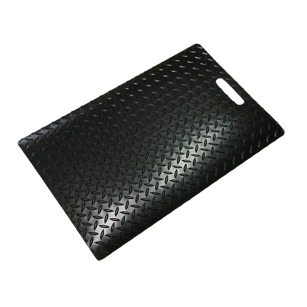 Rhino Mats Black Fusebox Safety Mat, 1/4" Thick, Diamond, Rubber - FBS-2436-436