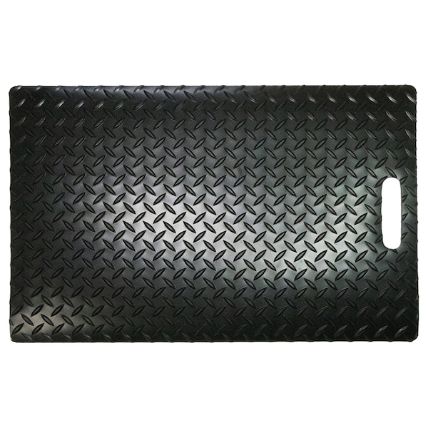 Rhino Mats Black Fusebox Safety Mat, 1/4" Thick, Diamond, Rubber - FBS-2436-436