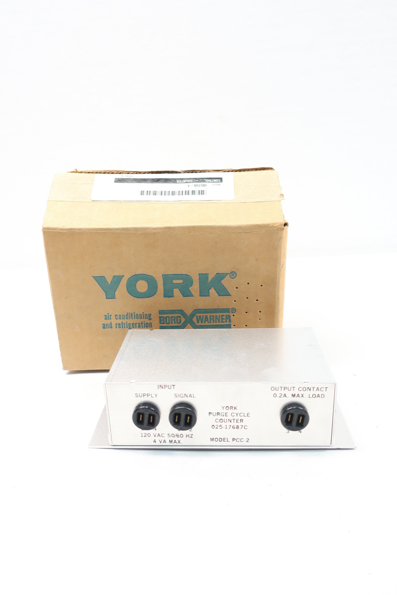 YORK PCC-2 PURGE CYCLE 120V-AC COUNTER