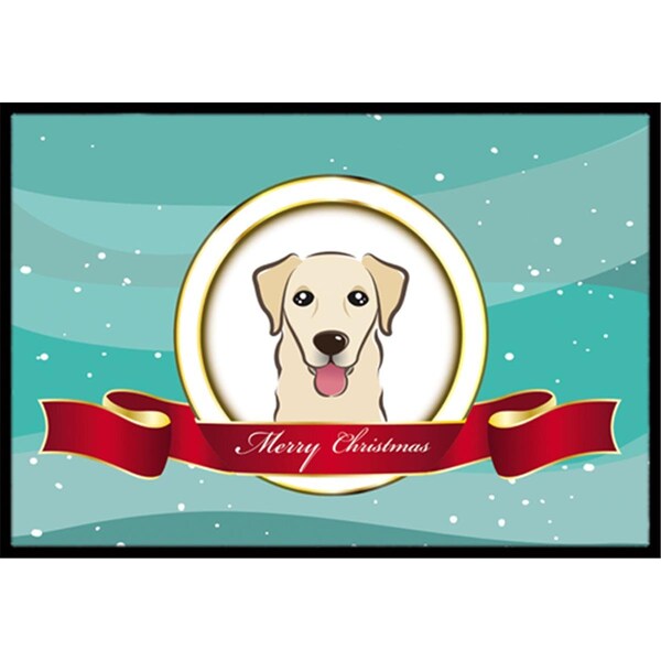 Carolines Treasures Golden Retriever Merry Christmas Indoor and Outdoor Mat- 24 x 36 in. - BB1562JMAT
