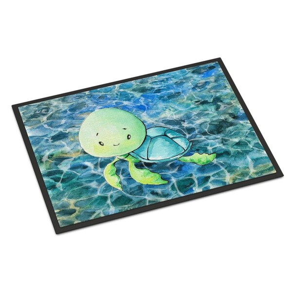 Carolines Treasures Sea Turtle Indoor or Outdoor Mat - 18 x 27 in. - BB8525MAT