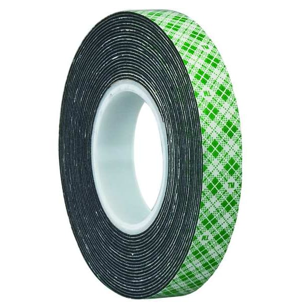 3M Double-Sided Foam Tape, 3/4 in W, 5 yd L, 1/32 in, Polyurethane Foam, Double-Sided - 4052