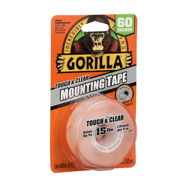 Gorilla Glue Gorilla 60 in. L X 1 in. W Double-Sided Mounting Tape - 6065003