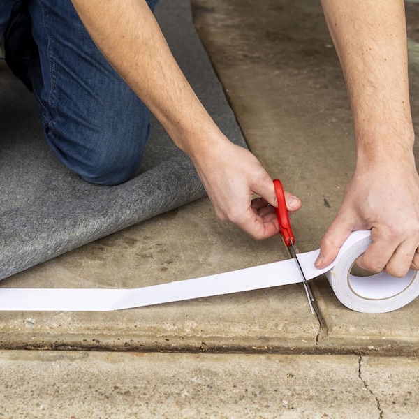 Duck Brand Carpet Tape, Indoor/Outdoor, White - DUC286372