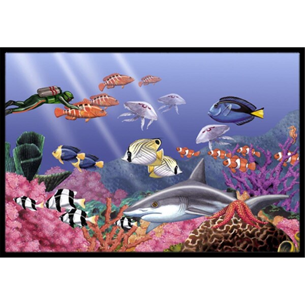 Carolines Treasures Undersea Fantasy 5 Indoor and Outdoor Mat- 24 x 36 in. - PTW2030JMAT