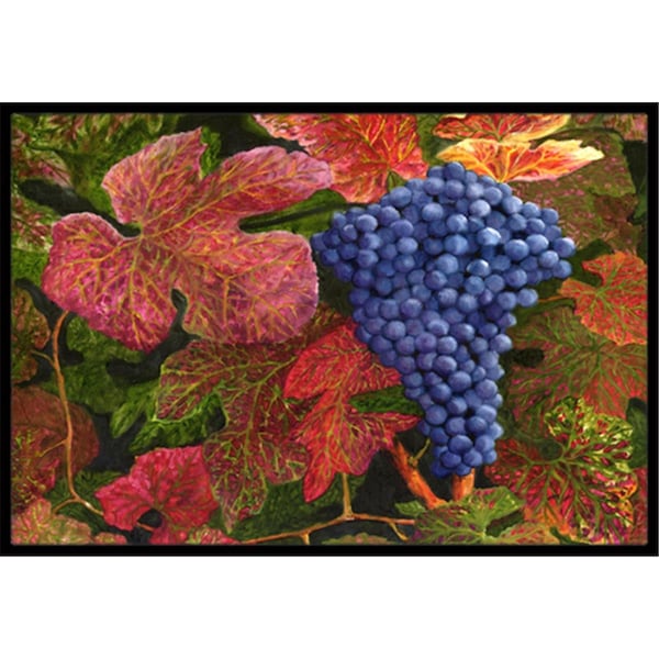 Carolines Treasures Grapes of Joy by Malenda Trick Indoor or Outdoor Mat- 18 x 27 - TMTR0151MAT