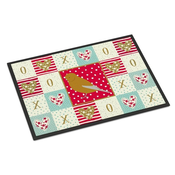 Carolines Treasures 24 x 36 in. Norwich Canary Love Indoor or Outdoor Mat - CK5506JMAT