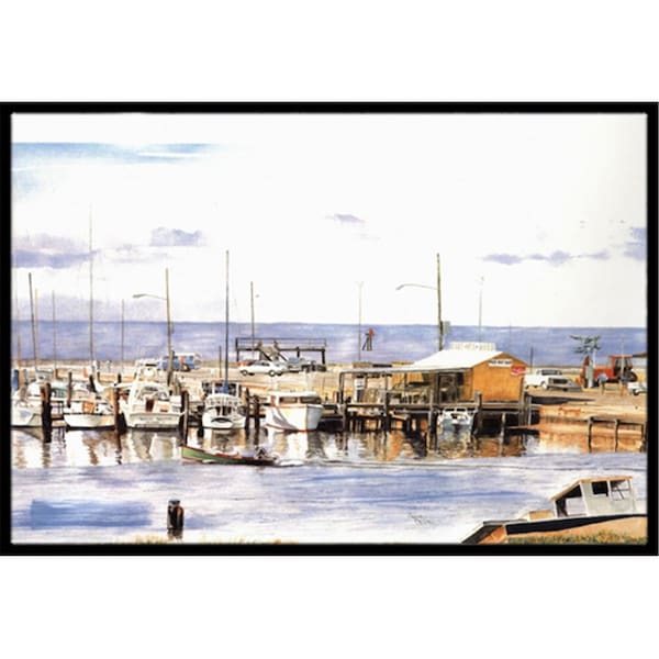 Carolines Treasures 24 x 36 in. Pass Bait Shop Indoor Or Outdoor Mat - 1006JMAT