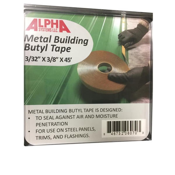 Alpha Systems Q1303161 0.18 x 1 in. Butyl Tape, White - A7F-Q1303161