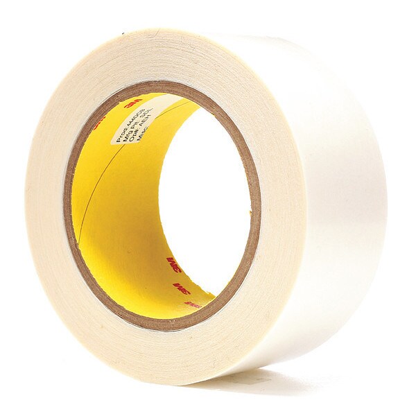 3M Film Tape, 2 in W, 36 yd L, 0.5 mm, Polyester Film, Double-Sided, 24 PK - 444