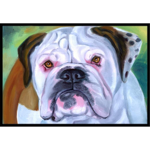 Carolines Treasures Miss English Bulldog Indoor and Outdoor Mat- 18 x 27 in. - 7350MAT