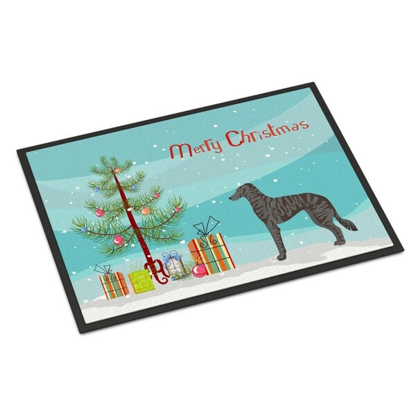 Carolines Treasures 18 x 27 in. Longdog Christmas Tree Indoor or Outdoor Mat - CK3849MAT