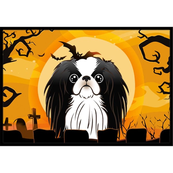 Carolines Treasures Halloween Japanese Chin Indoor and Outdoor Mat- 18 x 27 in. - BB1788MAT