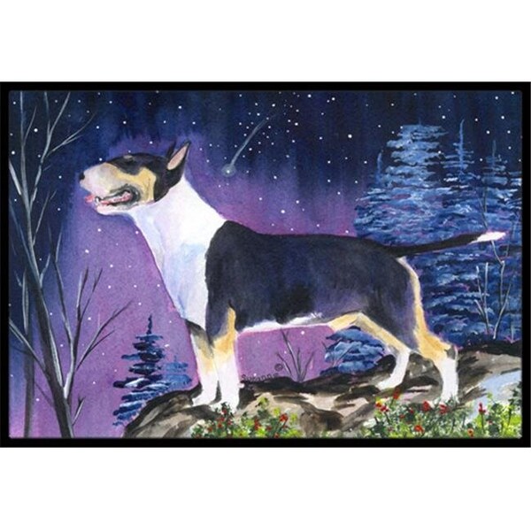 Carolines Treasures Carolines Treasures SS8344MAT 18 x 27 in. Bull Terrier Indoor Outdoor Doormat - SS8344MAT
