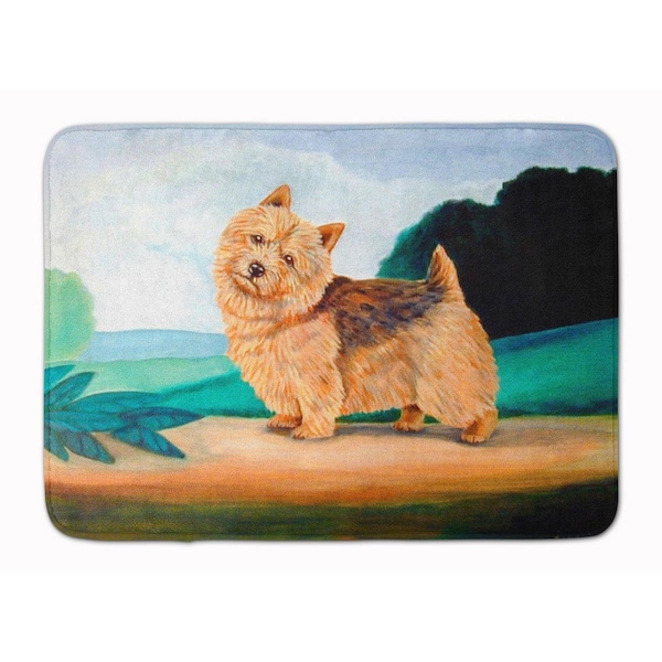 Carolines Treasures Norwich Terrier Machine Washable Memory Foam Mat - 7519RUG