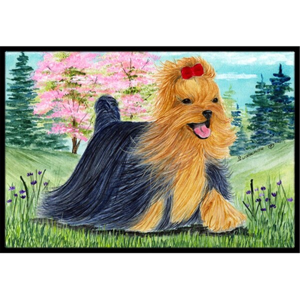 Carolines Treasures Yorkie Indoor Or Outdoor Doormat - 24 x 36 in. - SS8188JMAT
