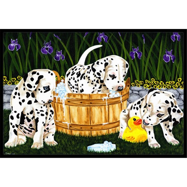 Carolines Treasures Pass the Soap Dalmatian Indoor or Outdoor Mat- 24 x 36 - AMB1320JMAT