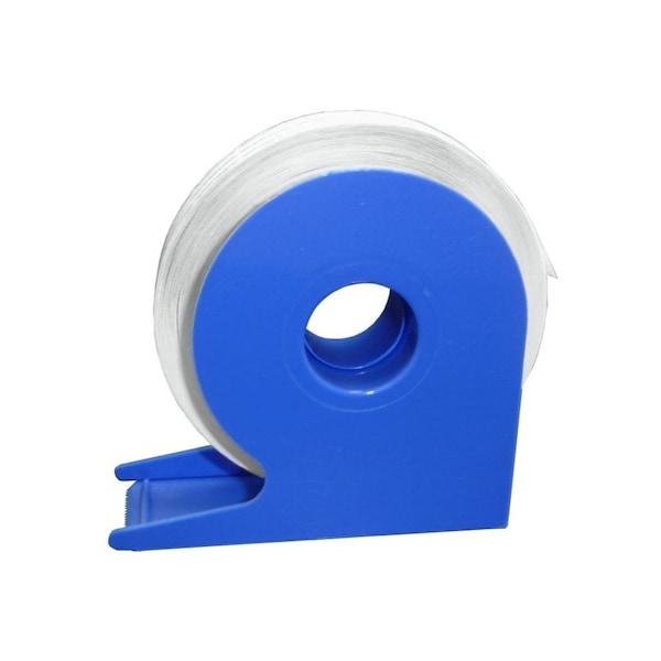 Wod Tape Heavy Duty Double Sided Tissue Tape with Extended Liner and Dispenser: 1in x 108 ft, 12PK - WOD T-TAKD-01000-12-108-CLE