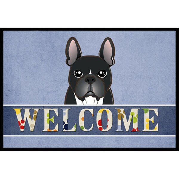 Micasa French Bulldog Welcome Indoor and Outdoor Mat, 24 x 36 in. - MI55597