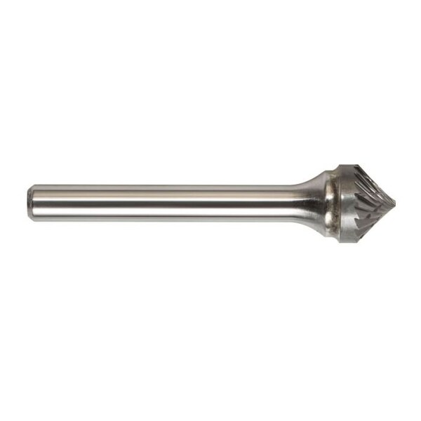 Magnum Carbide Burr, Series 7000K, 34 Head Dia, 38 Length of Cut, Cone90 deg Shape SK Head Shape, D - 7K148ADC