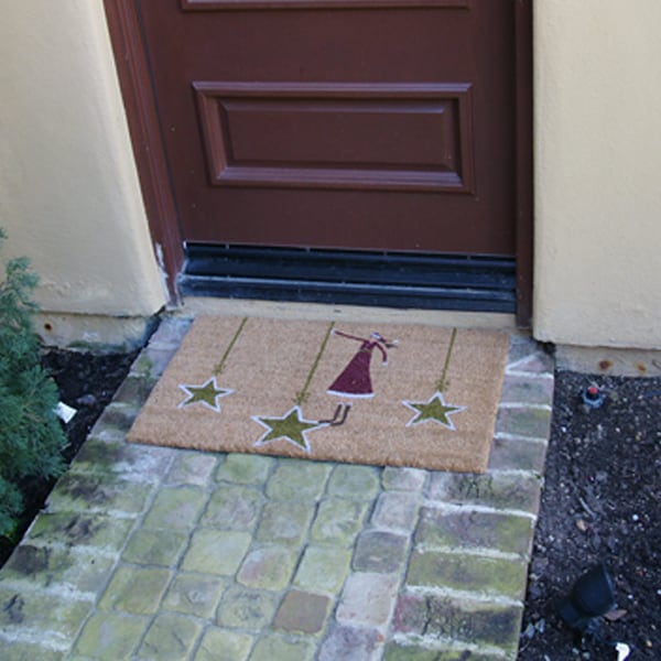 Rubber-Cal "Contemporary Holiday Door Mats" Modern Doormat, 18 by 30-Inch - 10-106-053