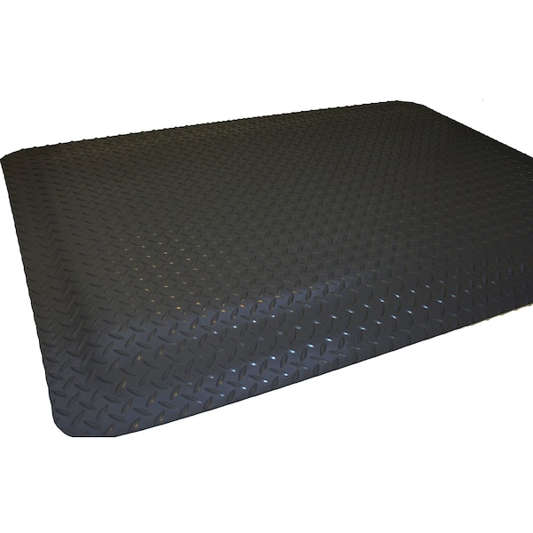 Safestep Antifatigue Mat, 60 in L x 36 in W, .875 in Thickness, Black - 387156