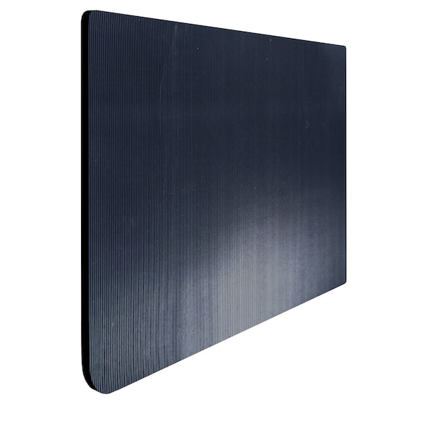 Rhino Mats Black Bucket Truck Mats, 1/2 in Thick, Corrugated, Rubber - BTM-1919-636