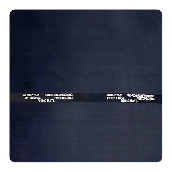 Rhino Mats Black Bucket Truck Mats, 1/2 in Thick, Corrugated, Rubber - BTM-1919-636