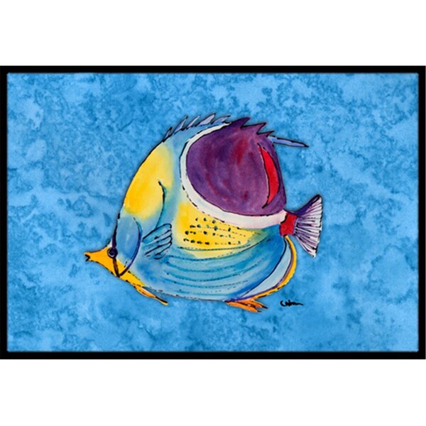 Beyondbasketball Fish Tropical Indoor Or Outdoor Mat - 18 x 27 in. - BE2557990
