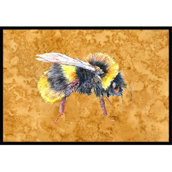 Jensendistributionservices 24 x 36 in. Bee On Gold Indoor Or Outdoor Doormat - MI257523