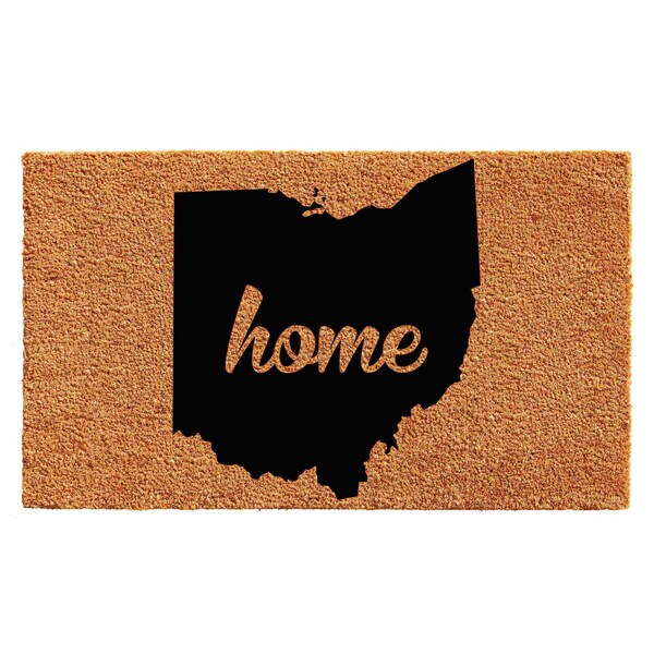 Calloway Mills Entrance Mat, Coir, Natural, Black - 105371830