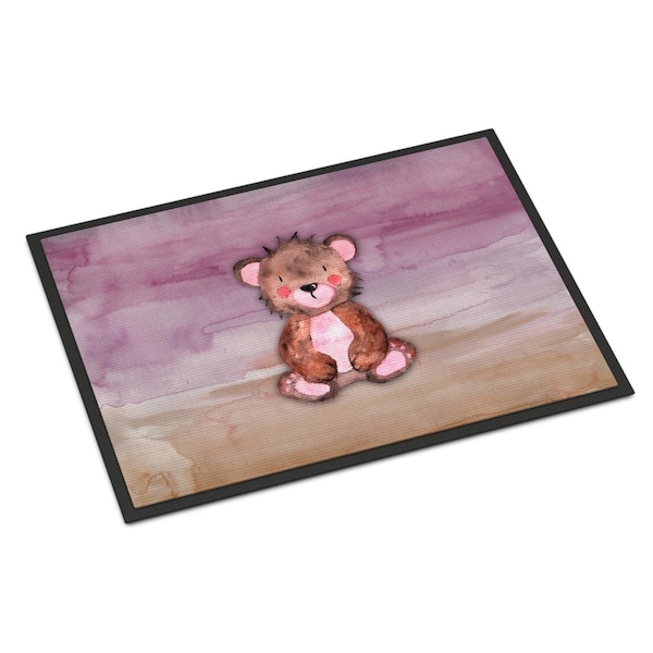 Carolines Treasures 24 x 36 in. Bear Cub Watercolor Indoor or Outdoor Mat - BB7441JMAT