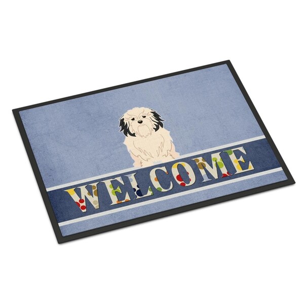 Carolines Treasures 18 x 27 in. Lowchen Welcome Indoor or Outdoor Mat - BB5600MAT