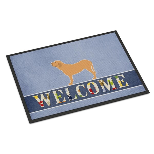 Carolines Treasures 18 x 27 in. Fila Brasileiro Welcome Indoor or Outdoor Mat - BB5583MAT