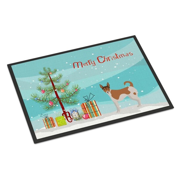 Carolines Treasures 18 x 27 in. Tenterfield Terrier Christmas Tree Indoor or Outdoor Mat - CK3487MAT