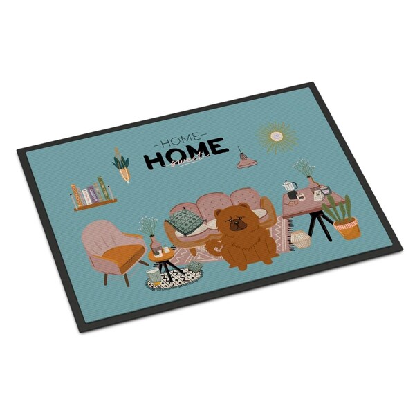 Carolines Treasures 18 x 27 in. Red Chow Chow Sweet Home Indoor or Outdoor Mat - CK7987MAT