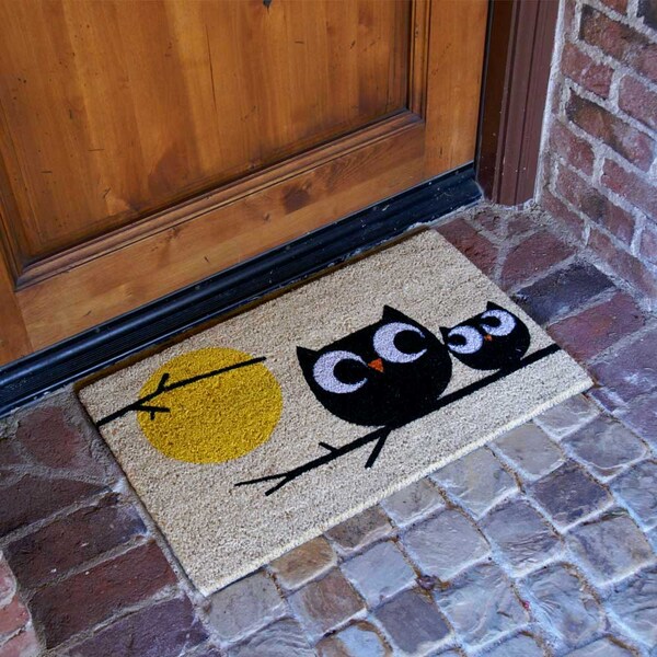 Rubber-Cal "Modern Decor Door Mat Kit" - 2 Modern Coco Coir Doormats - 18" x 30" - 10-108-013