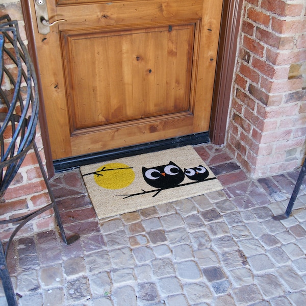 Rubber-Cal "Modern Decor Door Mat Kit" - 2 Modern Coco Coir Doormats - 18" x 30" - 10-108-013