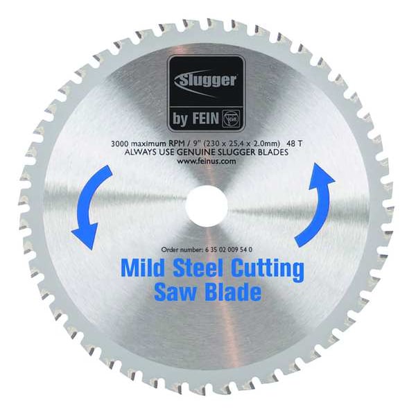 Fein Circular Saw Blades, Mild Steel, 9 in - 63502009540