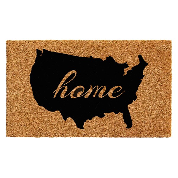 Calloway Mills Entrance Mat, Coir, Natural, Black - 102871830
