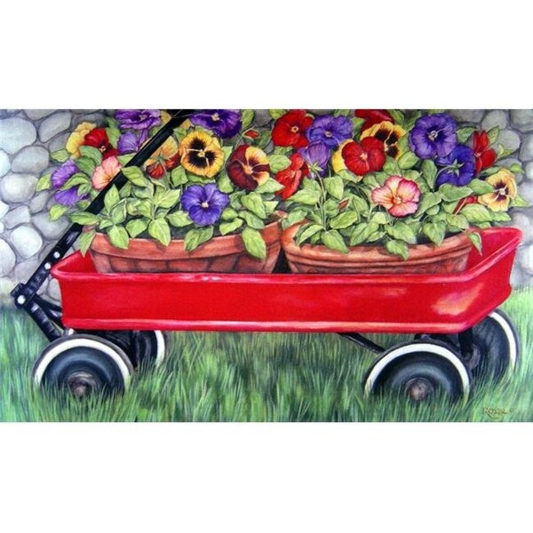 Custom Printed Rugs Custom Printed Rugs Dm-29 Little Red Wagon Door Mat - DM  29